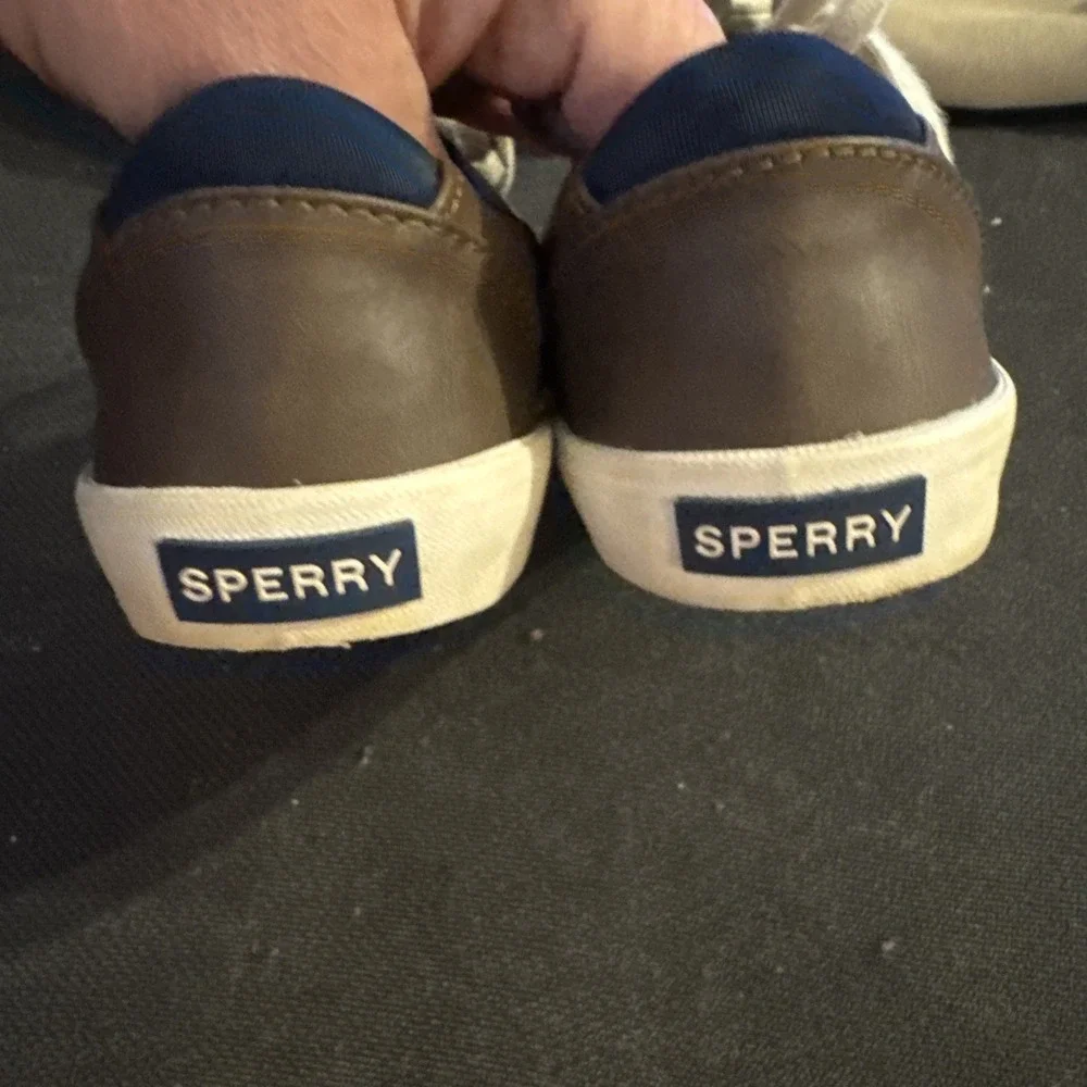 Perry Harbor Tide Top Sider Brown Lace-Up Shoes Memory Foam  Unisex Size 1